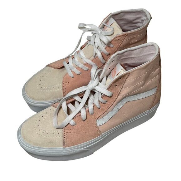 Vans Sk8-Hi Tapered Stackform Color Block Peach Platform Shoe Women's 9.5 NEW - Picture 5 of 8